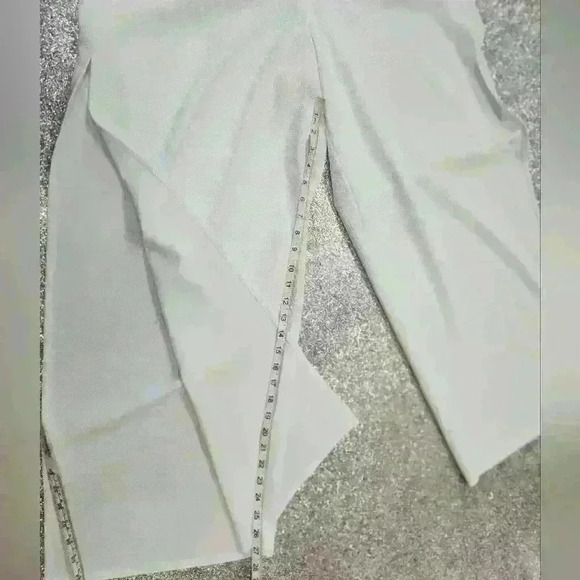 PLUS SIZE ANDREA CROP TOP AND FLARE PANTS SET -  WHITE SIZE 2X NWOT - Picture 12 of 12